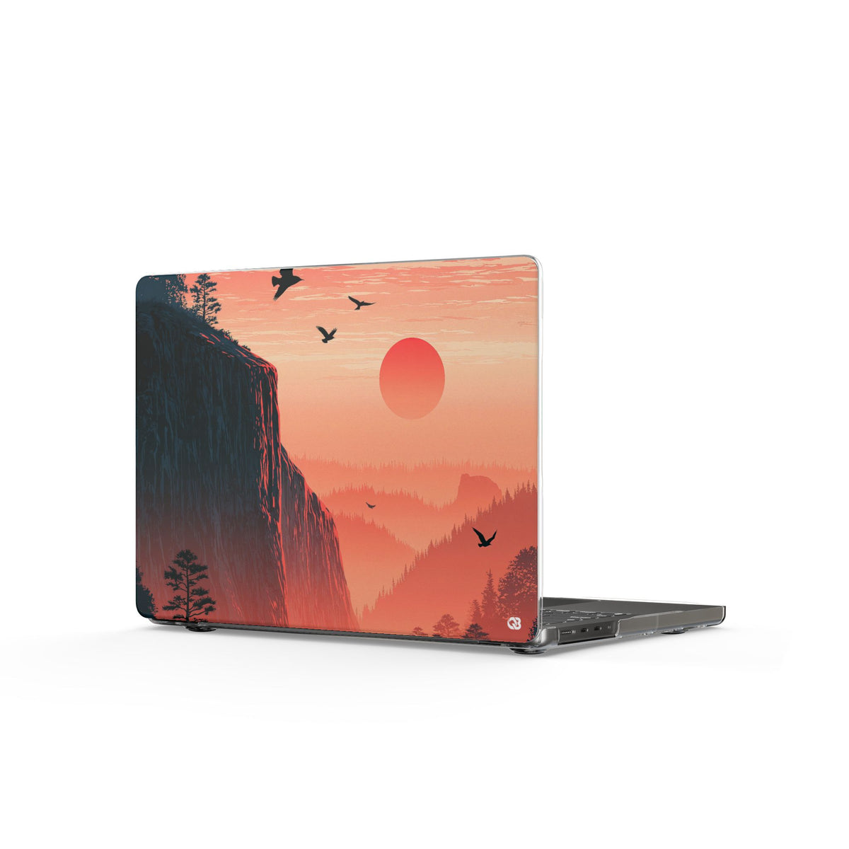 Canyon Dusk · Clear Hard Case for MacBook · Orange