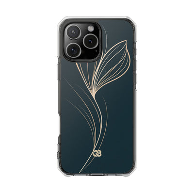 Teal Impact MagSafe Phone Case for iPhone - Sandstone Silk Flora