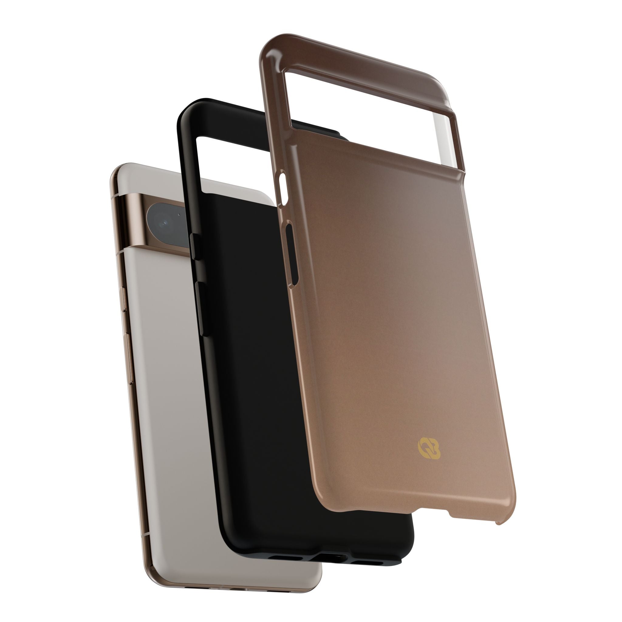 Brown Tough Phone Case for Google Pixel - Smoked Caramel Fade