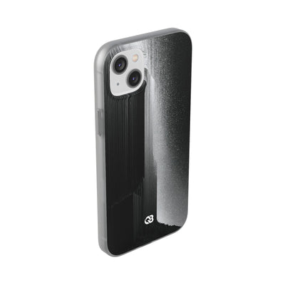 Black Lite Phone Case for iPhone - Brutalist Pixel Monolith