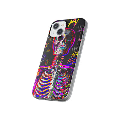 Neon Glitch Skeleton · Soft Handyhülle für iPhone