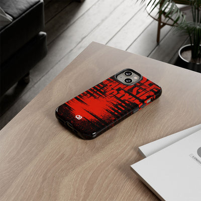 Crimson Redaction · Tough Phone Case for iPhone · Black
