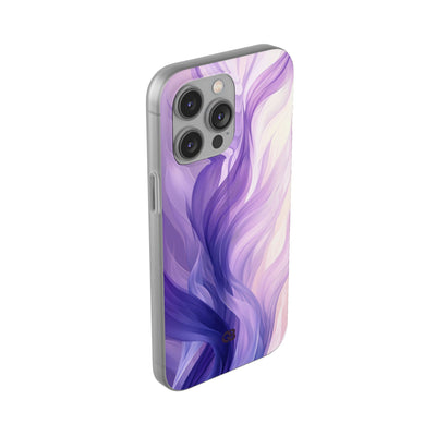 Amethyst Silk Waves · Soft Phone Case for iPhone