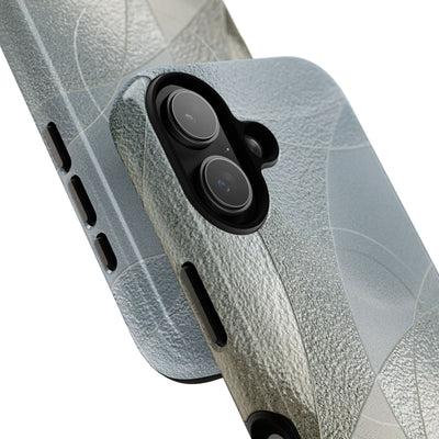 Silver Tough 2.0 Magsafe Phone Case for iPhone - Frosted Silver Mosaic