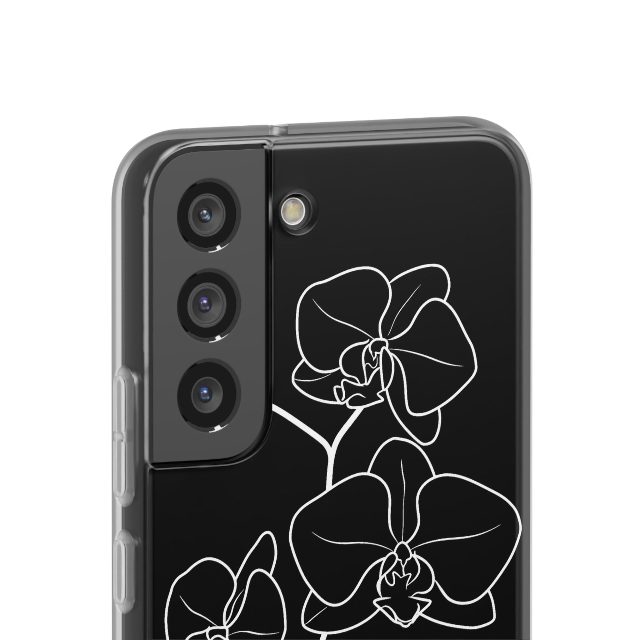 Black Lite Phone Case for Samsung - Noir Alabaster Orchid