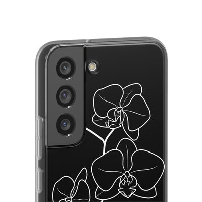 Black Lite Phone Case for Samsung - Noir Alabaster Orchid