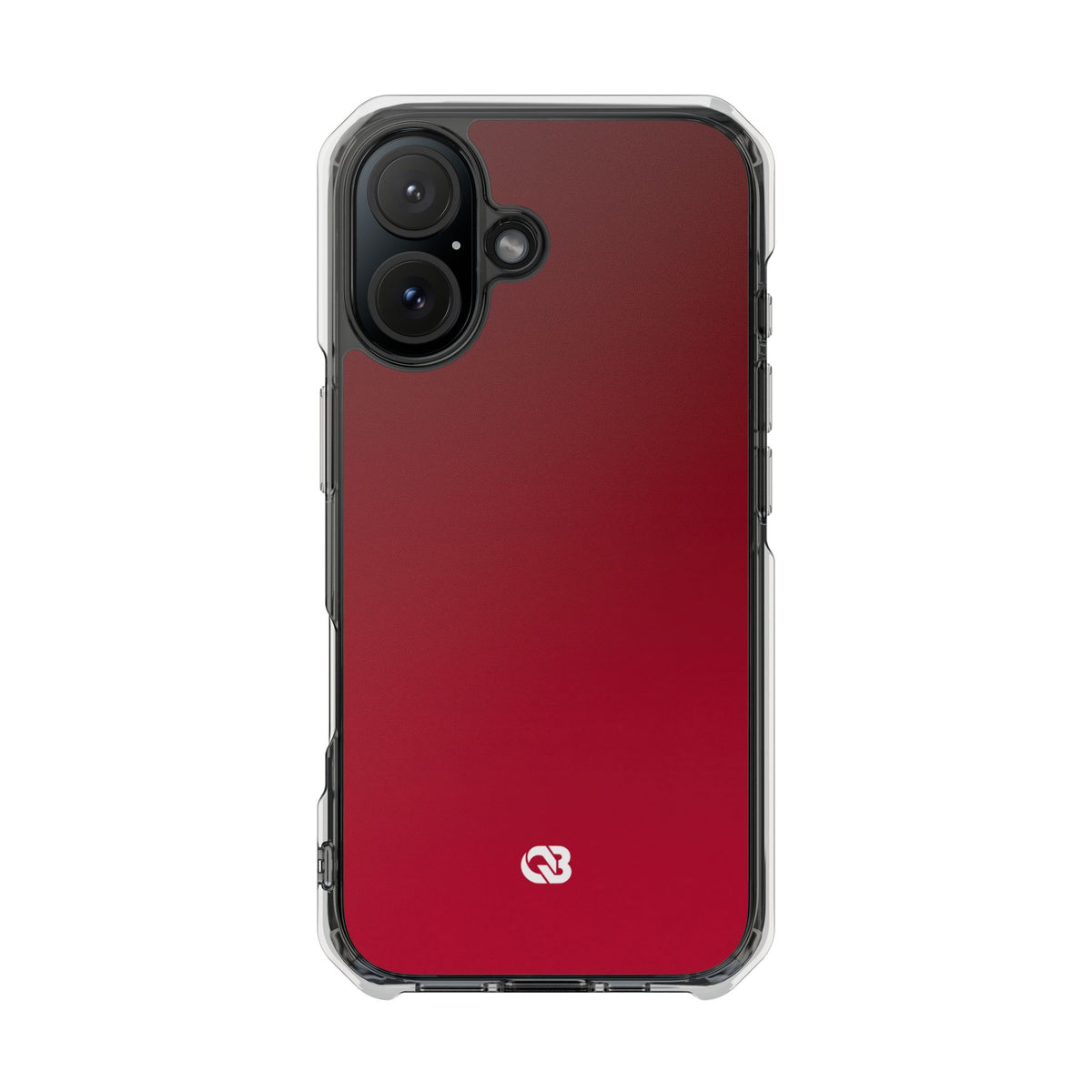 Velvet Crimson · Clear Impact Magnetic Phone Case for iPhone · Red