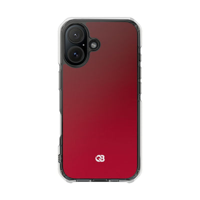 Velvet Crimson · Clear Impact Magnetic Phone Case for iPhone · Red
