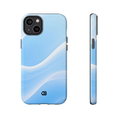 Blue Tough Phone Case for iPhone - Glacial Blue Silk