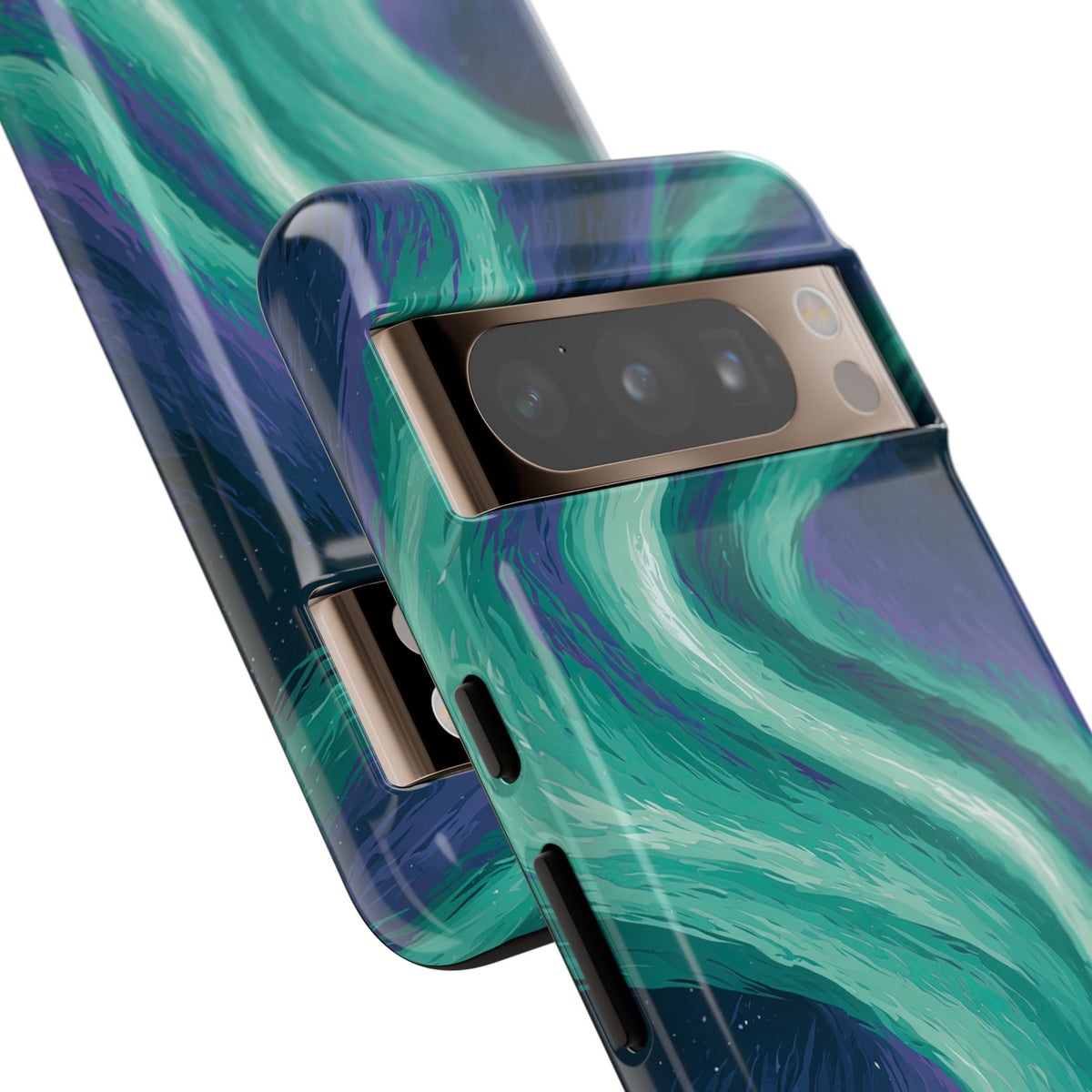 Arctic Aurora Bear · Tough Phone Case for Pixel ·  Teal