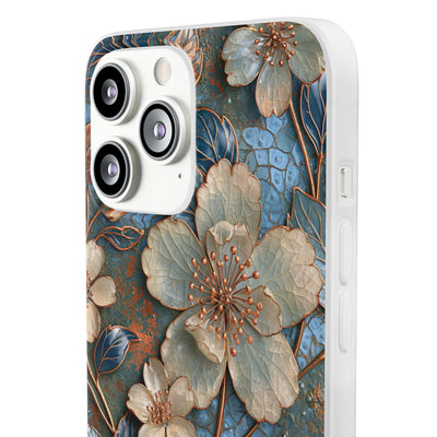 Gilded Blossom Reverie · Lite Phone Case for iPhone ·  Teal