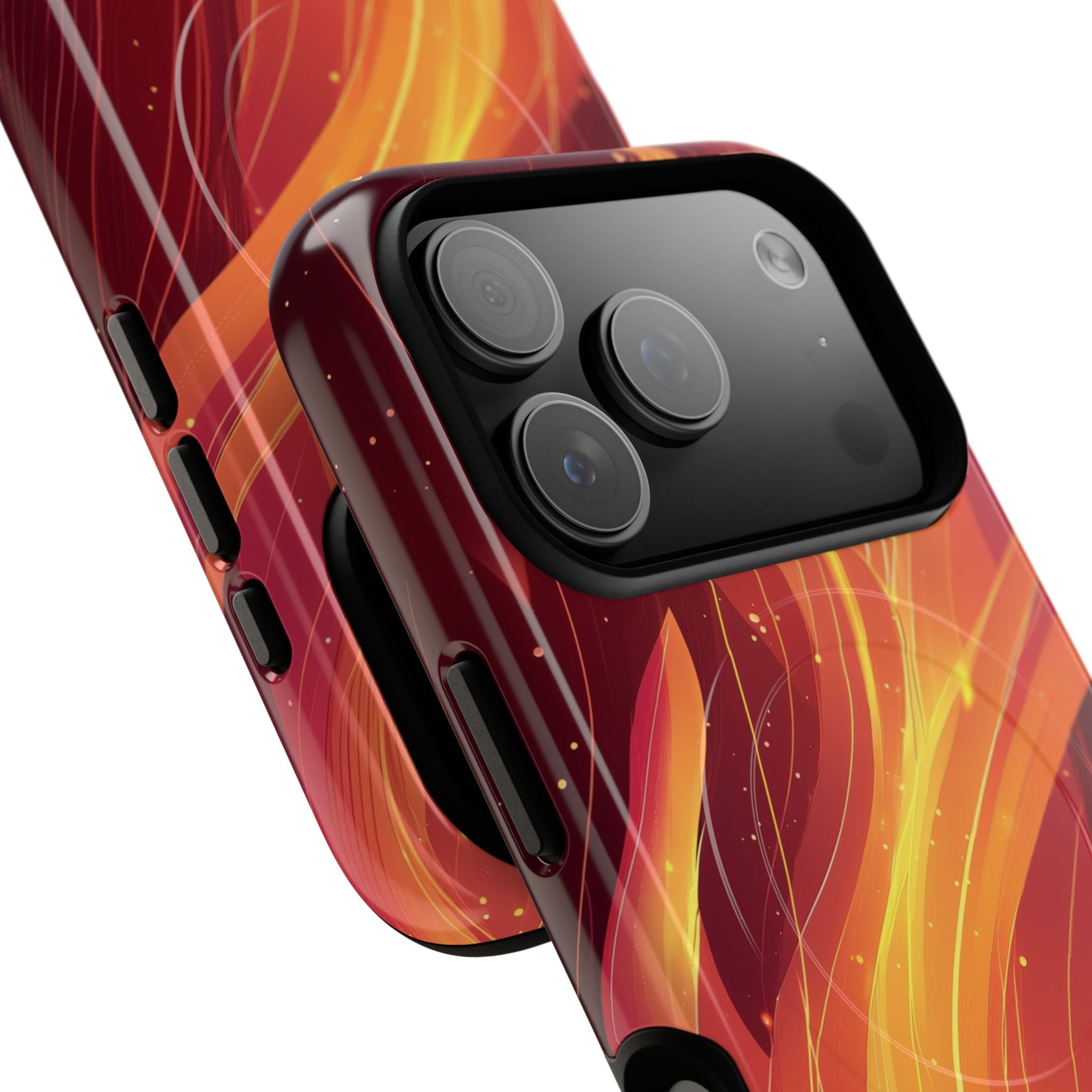 Flaming Flow iPhone 17 Pro Case - Tough+ - CASE•BOB