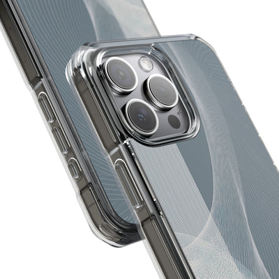 Grey Impact MagSafe Phone Case for iPhone - Slate Mesh Horizon