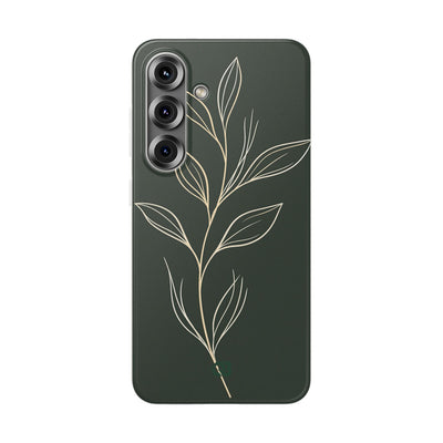 Green Lite Phone Case for Samsung - Deep Moss Willow