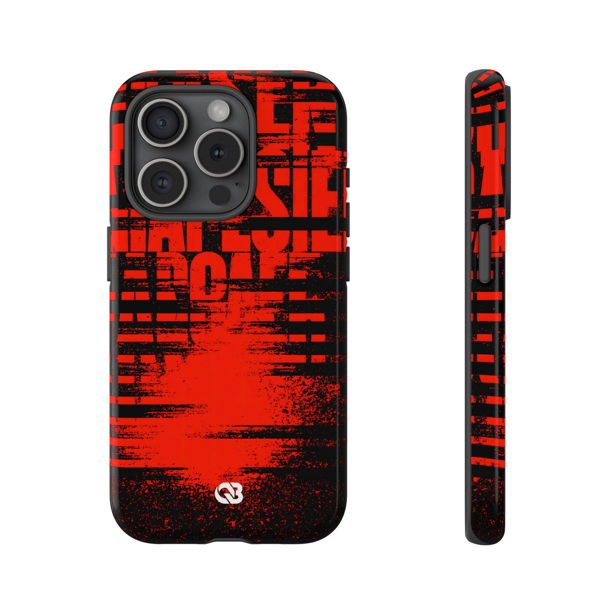 Crimson Redaction · Tough Phone Case for iPhone · Black