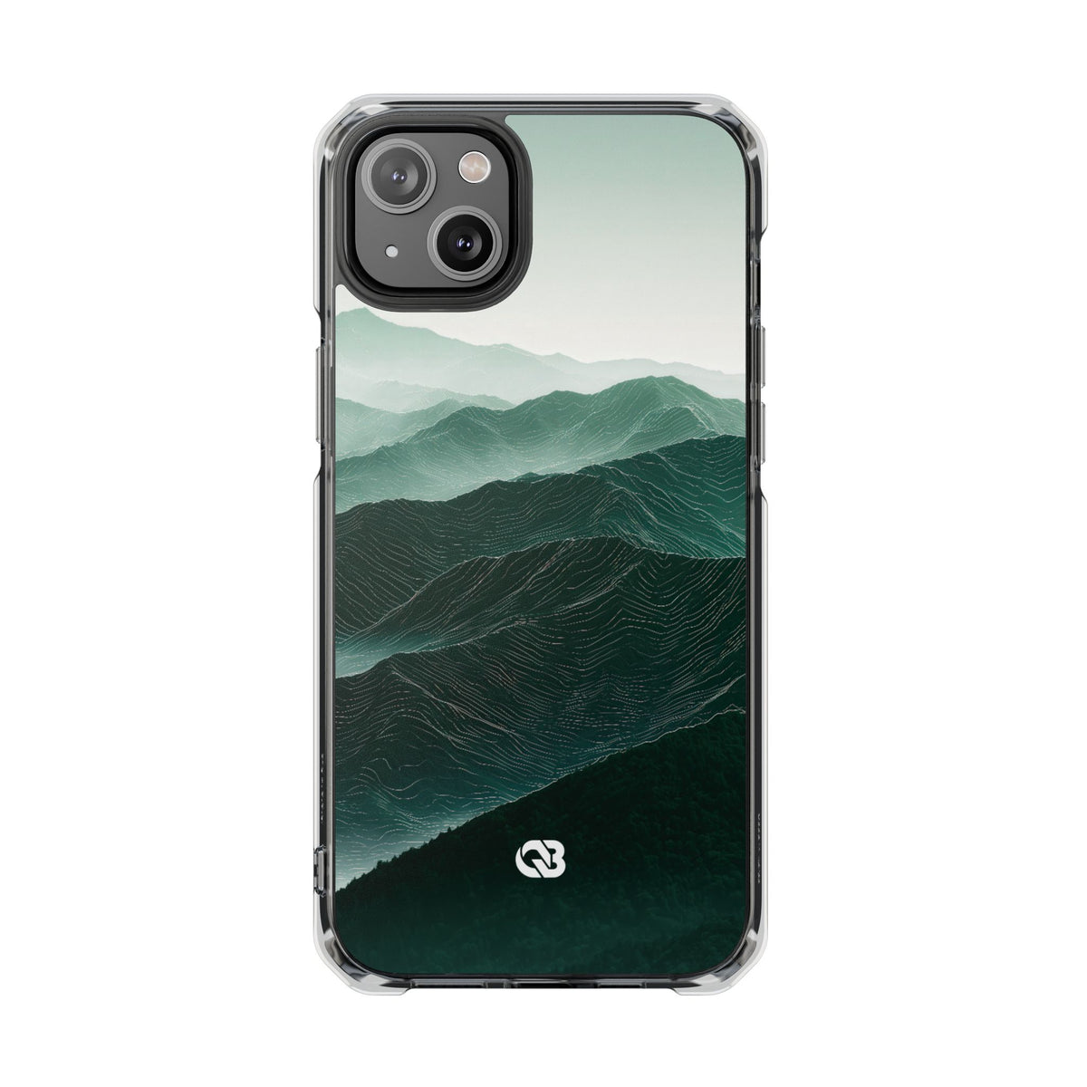 Alpine Mist · Clear Impact Magnetic Phone Case for iPhone · Green