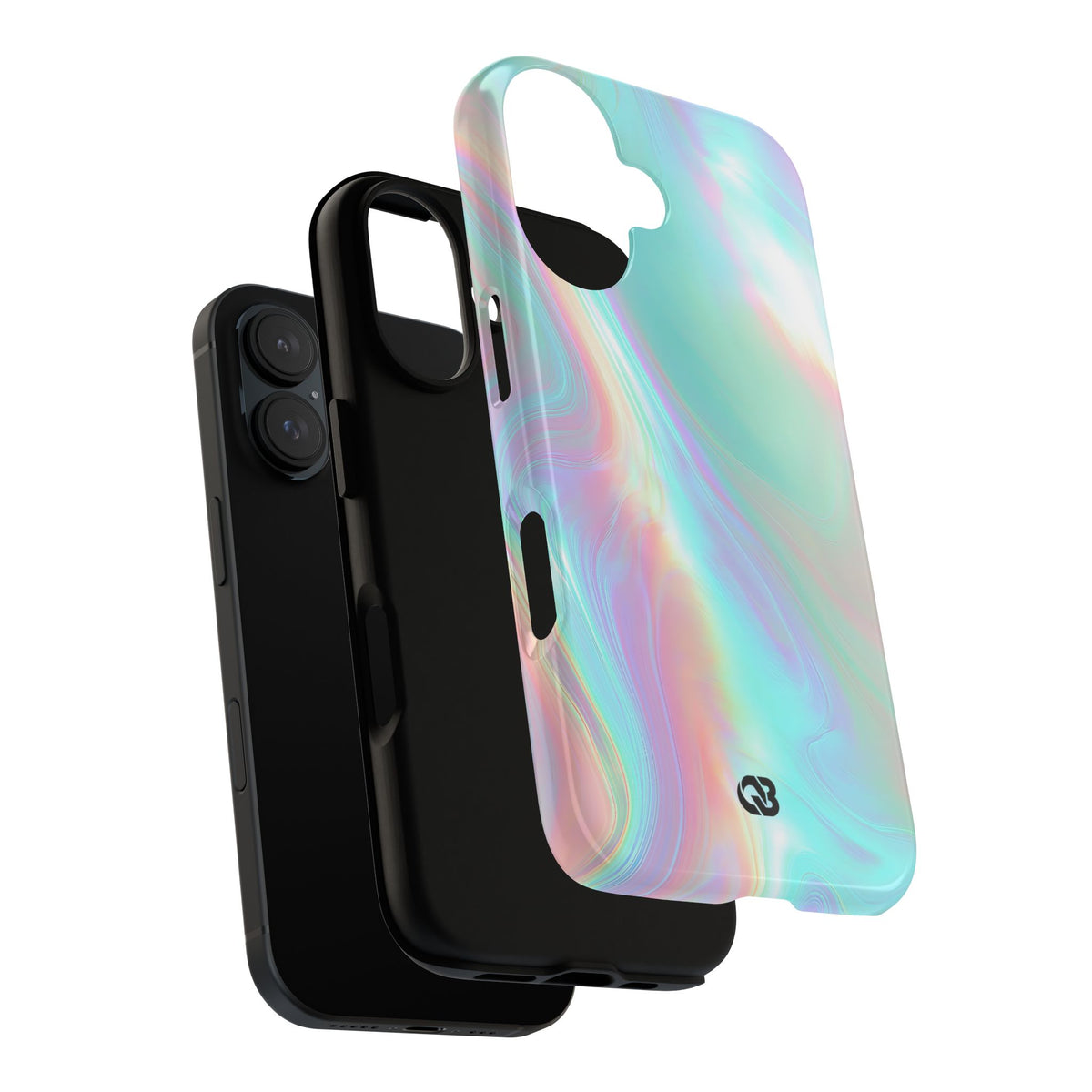 Prismatic Liquid Light · Tough Phone Case for iPhone · Teal