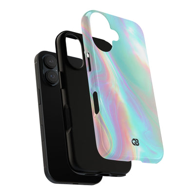 Prismatic Liquid Light · Tough Phone Case for iPhone · Teal