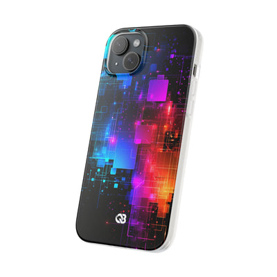 Spectral Circuit Grid · Lite Phone Case for iPhone ·  Black