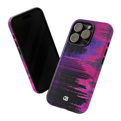 Neon Signal Shift · Tough Phone Case for iPhone · Purple