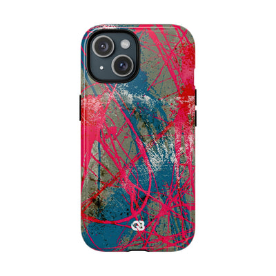 Neon Static Drip · Tough 2.0 Magnetic Phone Case for iPhone · Pink