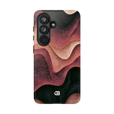 Rose Contour Waves · Tough Phone Case for Samsung · Pink