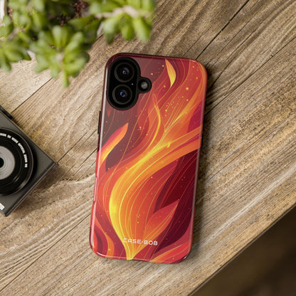 Glowing Flame iPhone 16 Plus Case - Tough