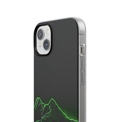 Nordic Mountain Contour · Lite Phone Case for iPhone ·  Black