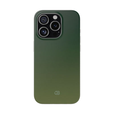 Green Lite Phone Case for iPhone - Shadow Moss Grain