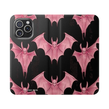 Pink Batwave - iPhone 15 Pro Max Case - Wallet
