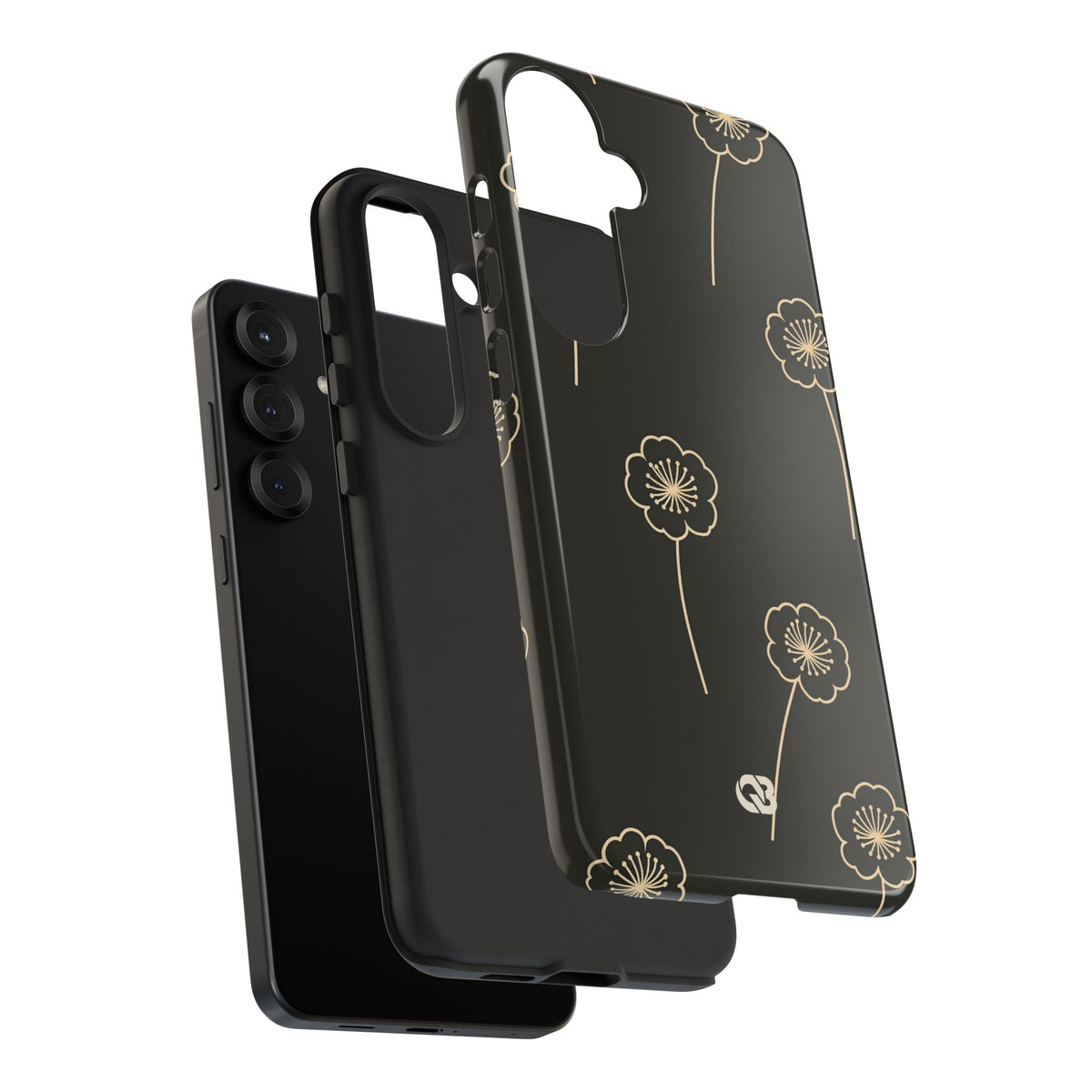 Nocturne Bloom Contours · Tough Phone Case for Samsung · Black
