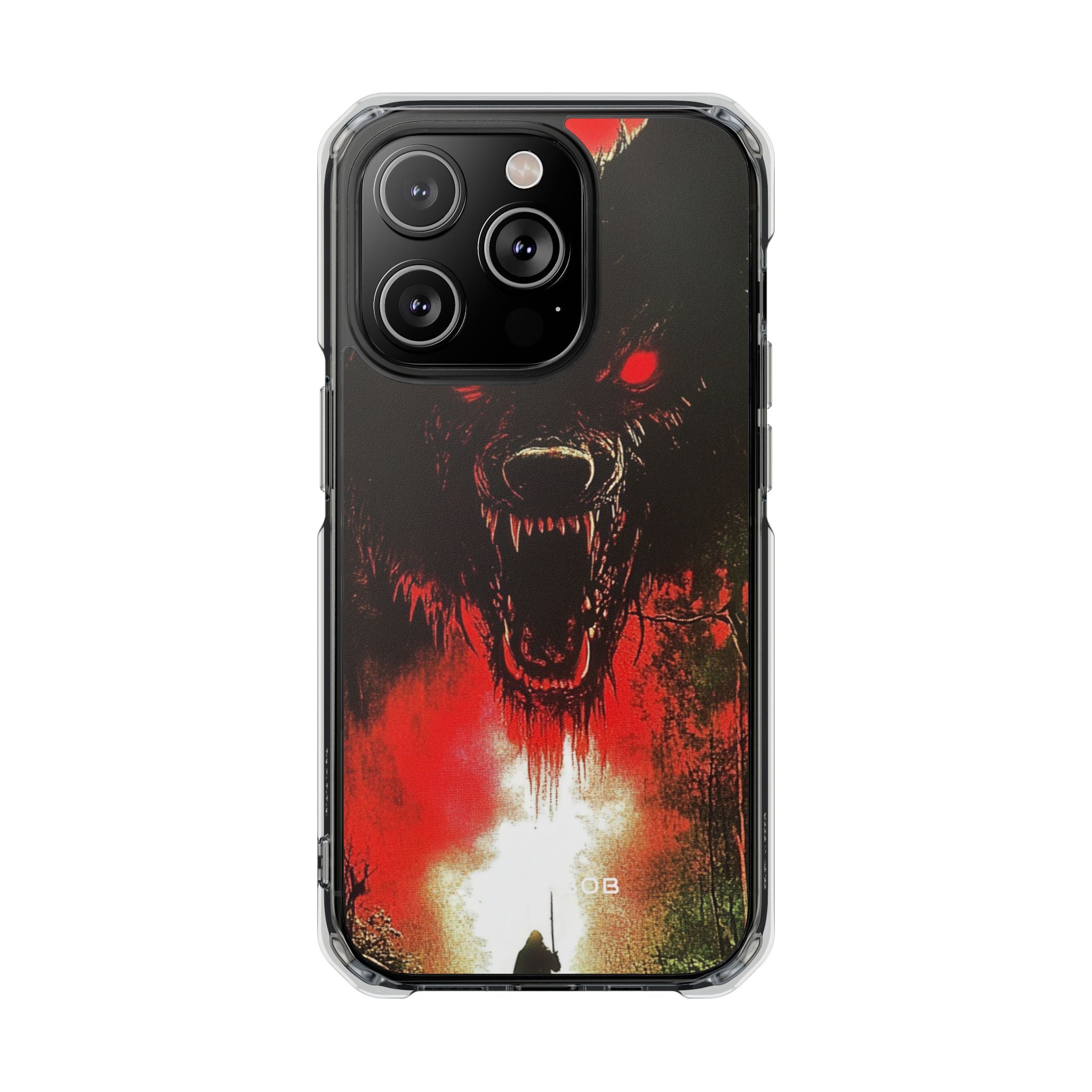 Crimson Wolf iPhone 14 Pro Case - Impact