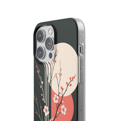 Black Lite Phone Case for iPhone - Kyoto Midnight Blossom