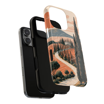 Tuscan Cypress Horizon · Tough 2.0 Magnetic Phone Case for iPhone · Orange