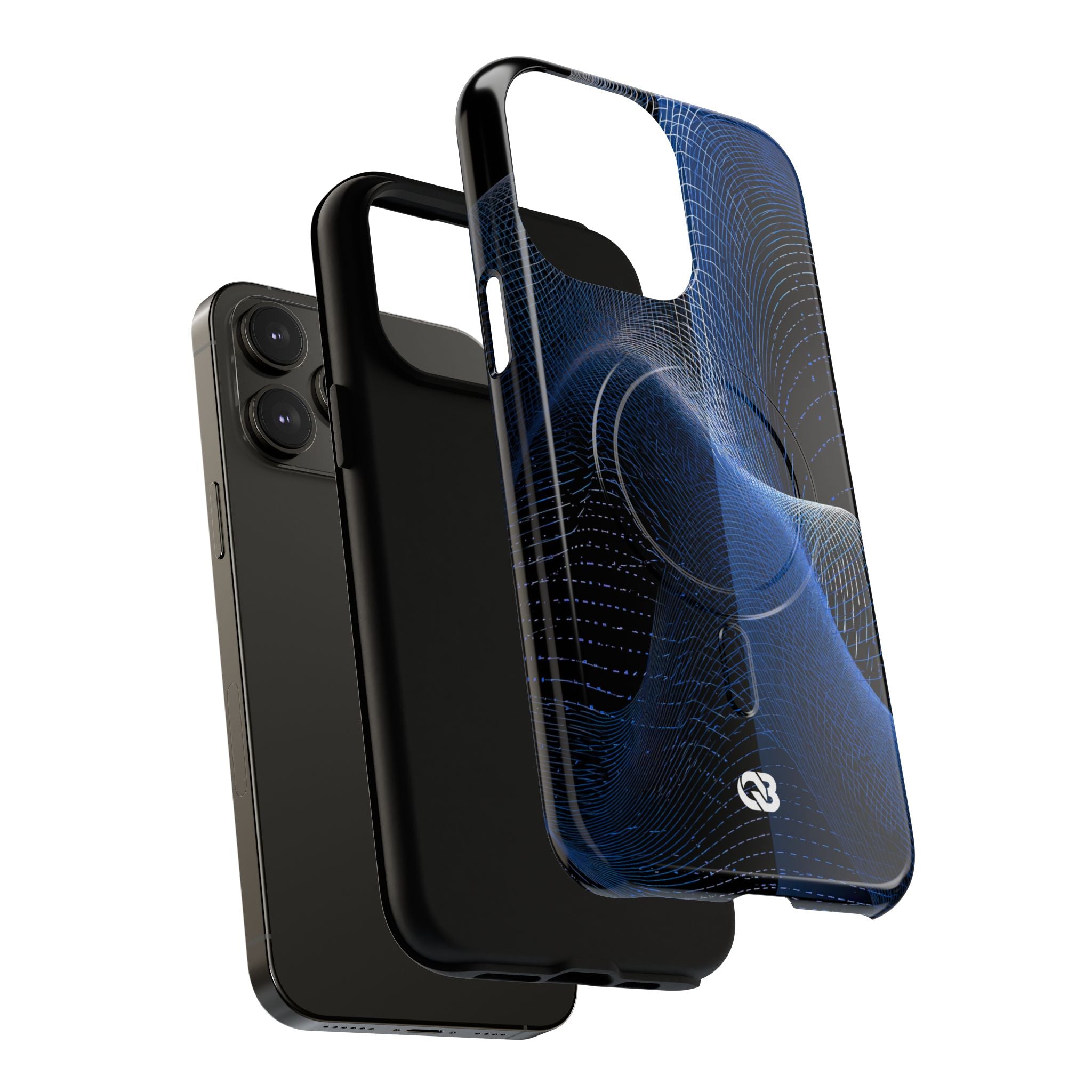 Blue Tough 2.0 Magsafe Phone Case for iPhone - Electric Blue Flux