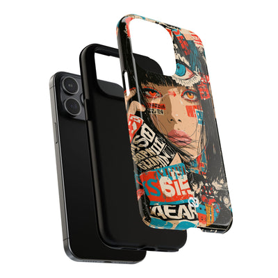 Shibuya Street Collage · Tough 2.0 Magnetic Phone Case for iPhone · Red
