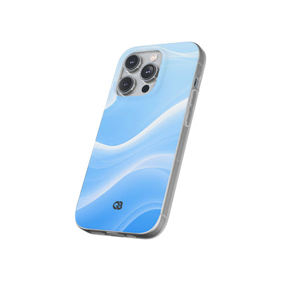 Blue Lite Phone Case for iPhone - Glacial Blue Silk