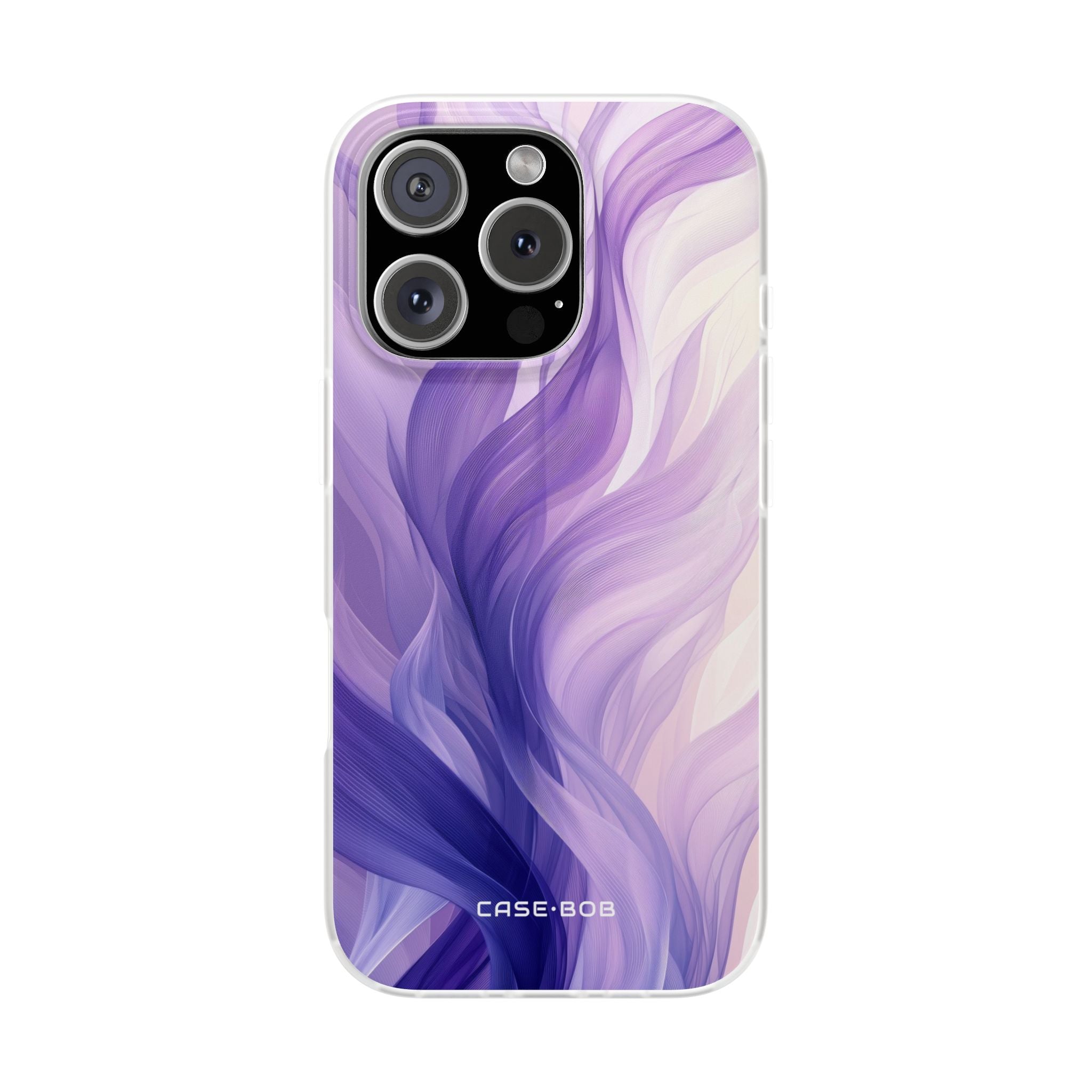 Purple Ribbon Waves iPhone 16 Pro Case - Soft