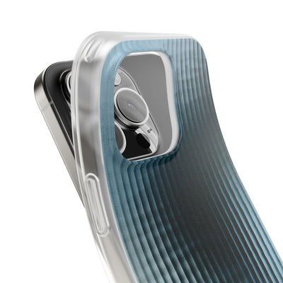 Blue Lite Phone Case for iPhone - Glacial Reeded Glass