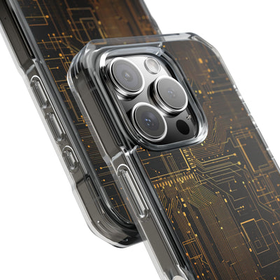 Gold Impact MagSafe Phone Case for iPhone - Amber Core Mainframe