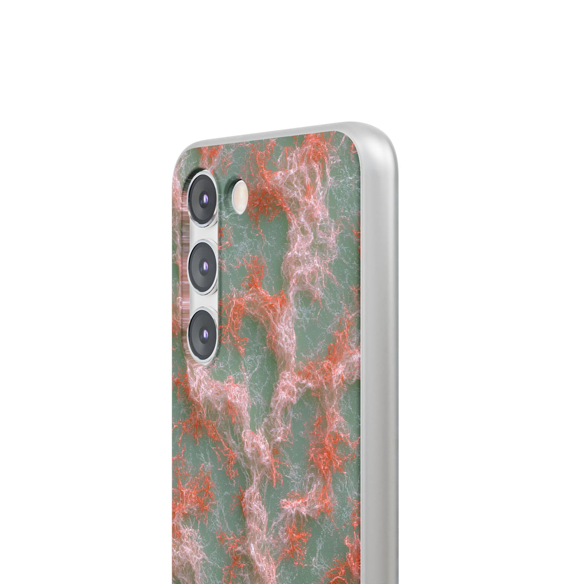 Coral Pixel Matrix · Lite Phone Case for Samsung · Green