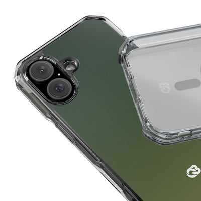 Evergreen Gradient · Clear Impact Magnetic Phone Case for iPhone ·  Green
