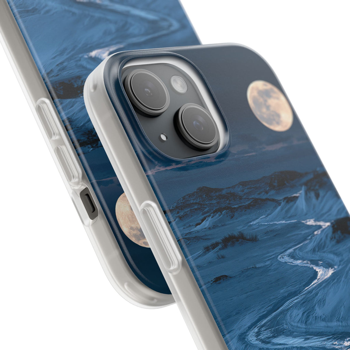 Arctic Moon Drift · Lite Phone Case for iPhone ·  Blue