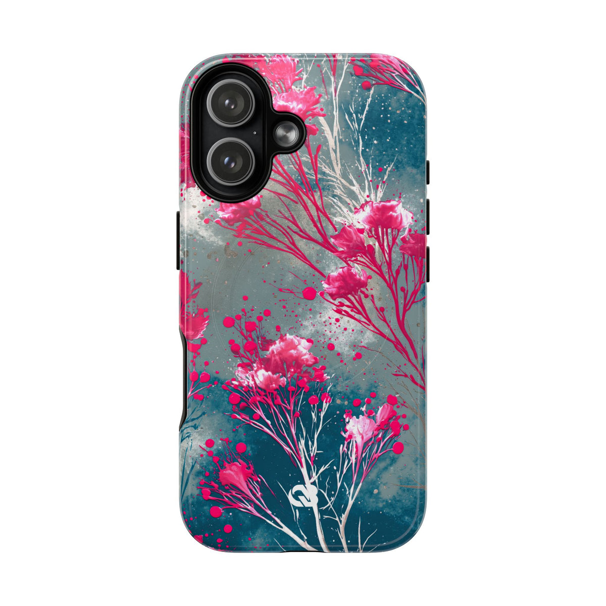 Cyber Blossom · Tough 2.0 Magnetic Phone Case for iPhone · Teal