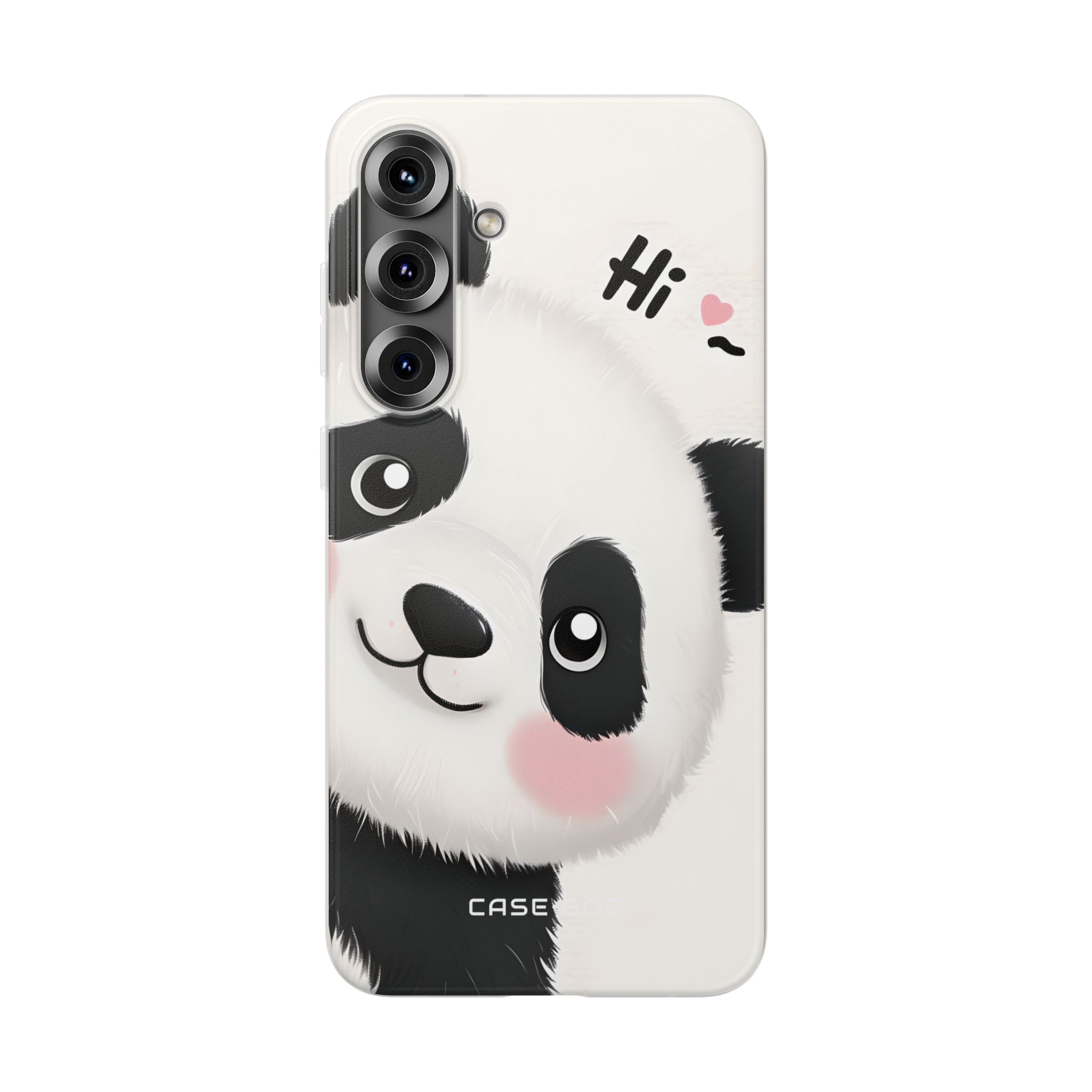 Peeking Panda Charm Samsung S25 Plus Case - Soft