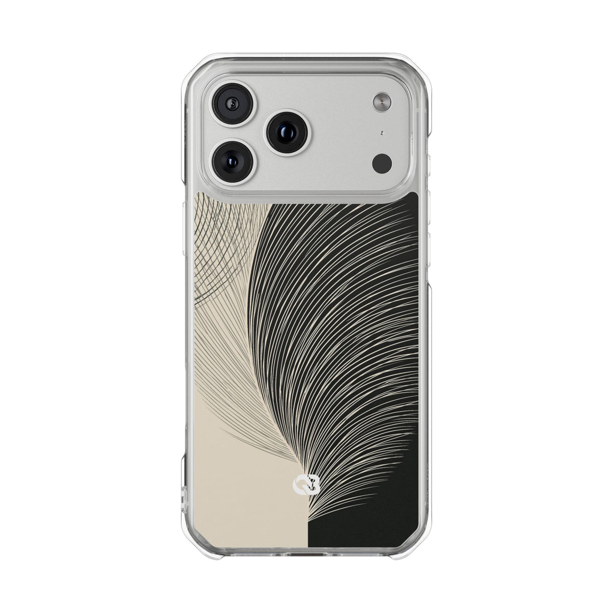 Minimal Frond Study · Clear Impact Magnetic Phone Case for iPhone ·  Black