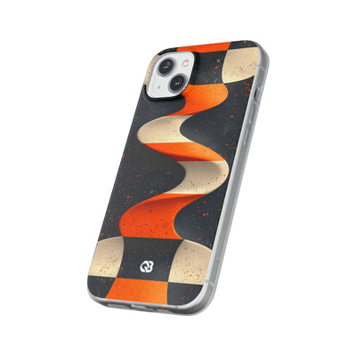 Orange Grit Twist · Coque de téléphone Soft pour iPhone