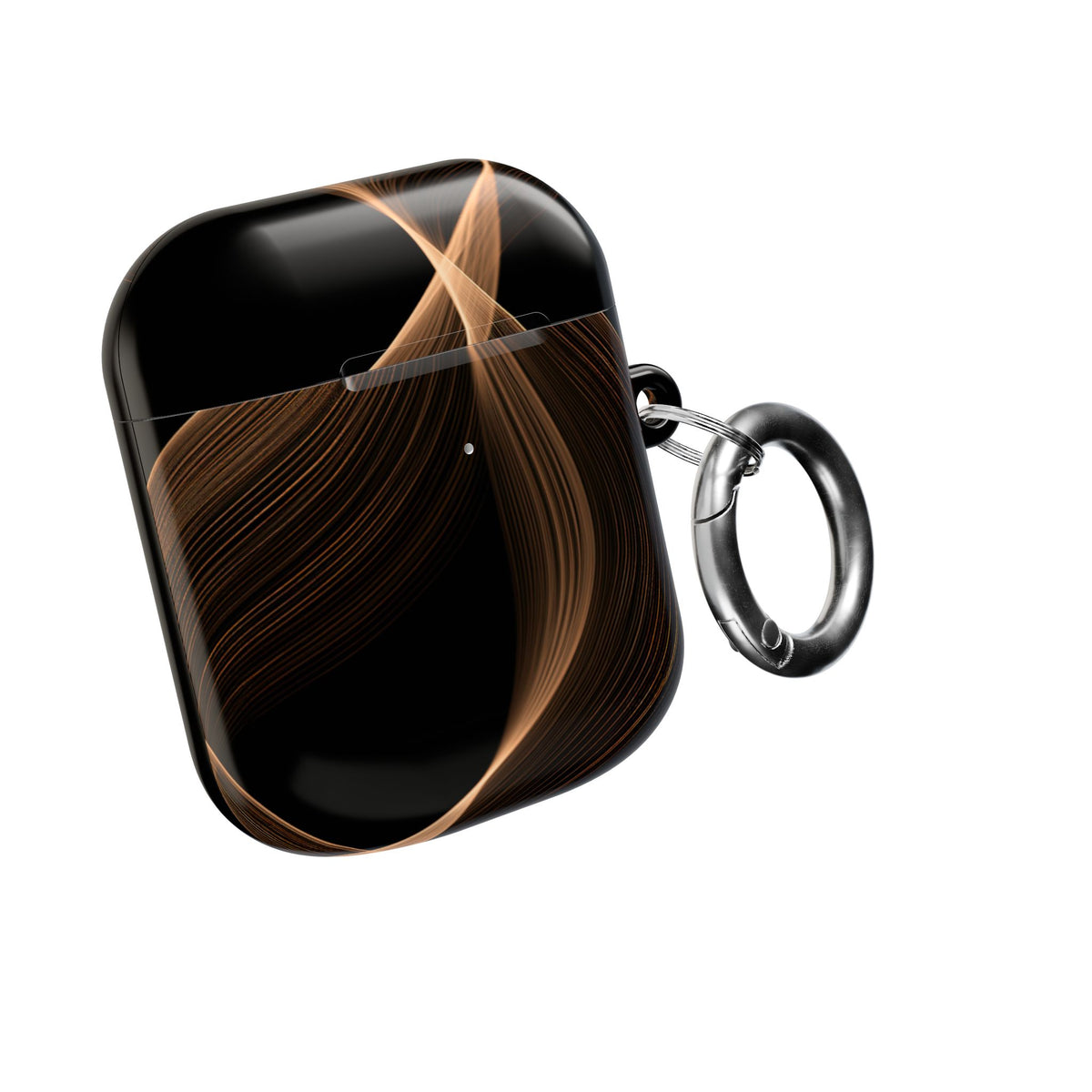 Amber Contour Flow · Hard Case for AirPods & AirPods Pro · Black
