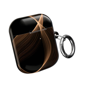 Amber Contour Flow · Hard Case for AirPods & AirPods Pro · Black