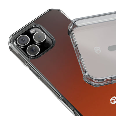 Burnt Amber Spectrum · Clear Impact Magnetic Phone Case for iPhone · Orange